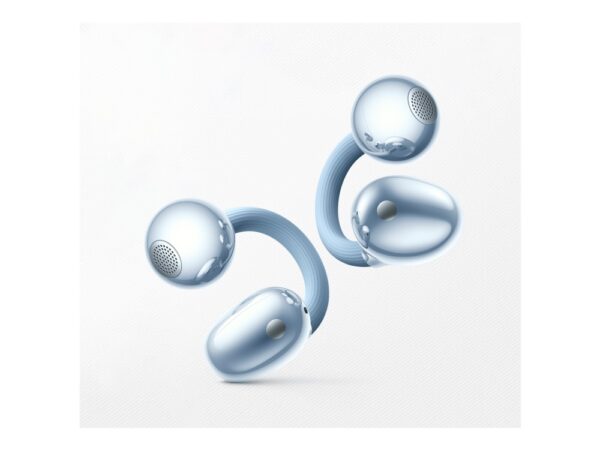 Huawei FreeClip 2 - Ægte trådløse øretelefoner med mik. - åbent øre - clip-on - Bluetooth - blå