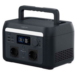 Logilink Bærbar TUYA Power Station med Powerbank/Nødlys - 600W (9 Udtag)