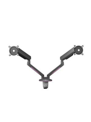 ONEFORALL Experience Gaming Monitor Arm - Dual - RGB - Black