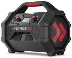 PerfectPro Rocktagon Radio - 18V, FM, DAB+, Bluetooth, AUX, Powerbank